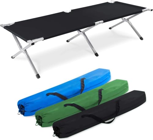 GOODS+GADGETS Lit de Camp Pliable en Aluminium pour...