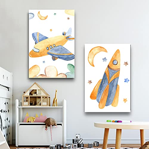 Kinderen Muur Kunst Canvas Kind Muur Art Prints Leuke Foto's voor Kinderen Slaapkamer Kwekerij Muur Kunst Decor Groen… - Afbeelding 6