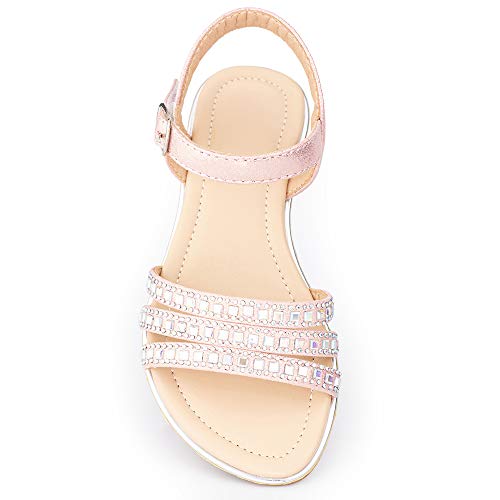 Toddler Little Big Kids Girls Party Wedding Princess Dress Sandals Platform wedge heel Sandals4