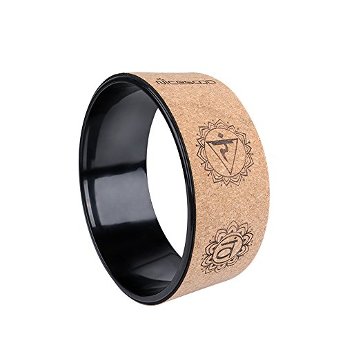 Yingm Yoga Wheel Prop Exquisite Yoga Wheel Flexibility aid for Stretch/Support Yoga Pose and Backbend Home Gym Releasing Muscle Tension