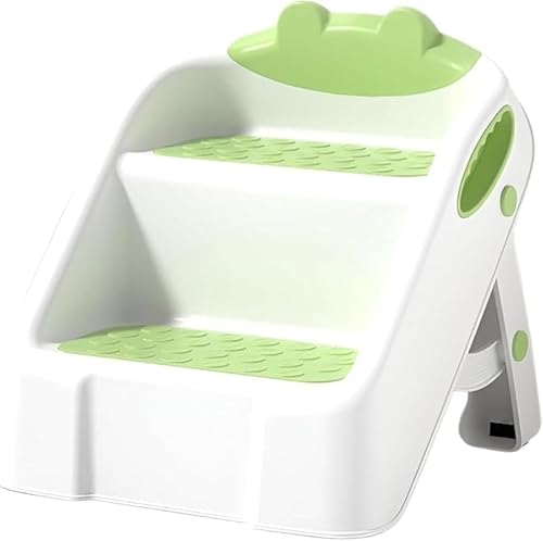 AZIEBAY踏み台 子供 ステップ 折りたたみ式 PP素材 子ども用安全ステップ 洗面所/トイレ設置可能 滑りにくい構造 1〜8歳向け キッズ踏み台 軽量