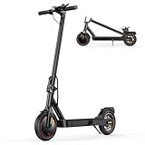 Electric Scooter 35KM Range & 35KM/H Speed, 500W Peak Motor, 10' Tire Foldable Electric Scooter for Adults,