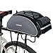 Lixada Bolsa Trasera para Bicicleta Multifuncional Bolsa de Asiento Trasero Bolsa de Hombro para Ciclismo al Aire Libre (Gris(13L))