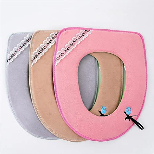 ZSMLB Toilettensitzbezug Toilettensitzkissen Allgemein Verdickter weicher Toilettensitz mit Griff Waschbares Toilettensitzkissen – Bild 5
