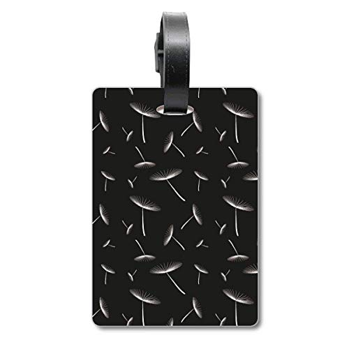 Étiquette de valise pissenlit blanc pour bagage cabine