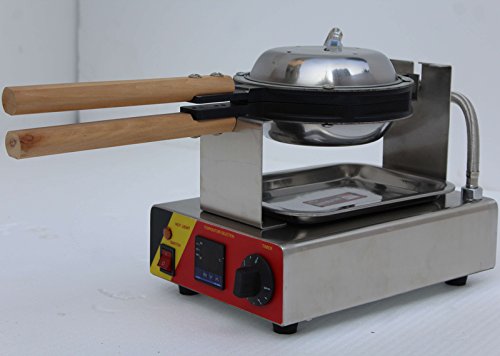 Generic Commercial Use Nonstick 110v 220v Electric 180° Rotating Digital Egg Waffle Maker