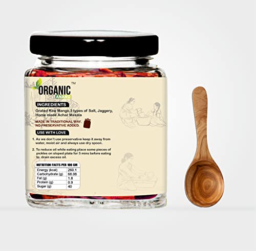 Image of Organic Anand Handmade Mango Murabba 250 Gram | Aam ka Murabba | Grated Mango Chunda Authentic | Sun-Dried,No Artificial Colors and Preservative (Pack of 1)