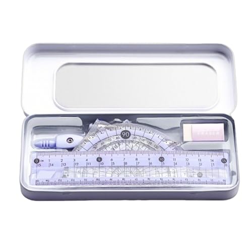 Math Set | und Winkelmesser für geometrisches Zeichnen | Zubehör für Schule und Geometrie für Schüler | Bürobedarf für Mathematikunterricht College