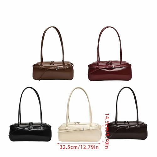 Womens Underarm Small Shoulder Autumn Winter Armpit Top Handle Handbags Trendy Commuting Retro Purse2