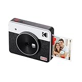 Sofortbildkamera + Fotodrucker - Die Kodak Mini Shot 3 Retro ist eine Digitalkamera mit integriertem Fotodrucker, mit dem Sie Ihre Bilder ausdrucken oder nach der Aufnahme löschen können. Mit dieser Sofortbildkamera können Sie auch 3x3