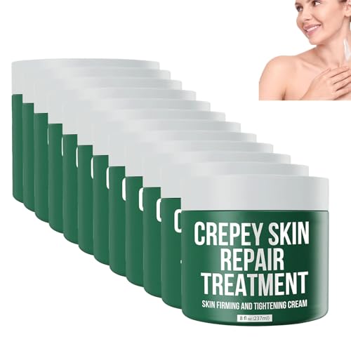 Crema reafirmante y contorneadora de la piel: emulsión tonificante para brazos, cuello y tronco, suaviza las arrugas, apoya la tensión, crema hidratante nutritiva, para todo tipo de piel. (12 unidades