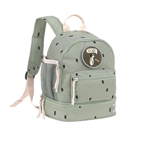 LÄSSIG Mochila Infantil Happy Prints Oliva Claro 27cm