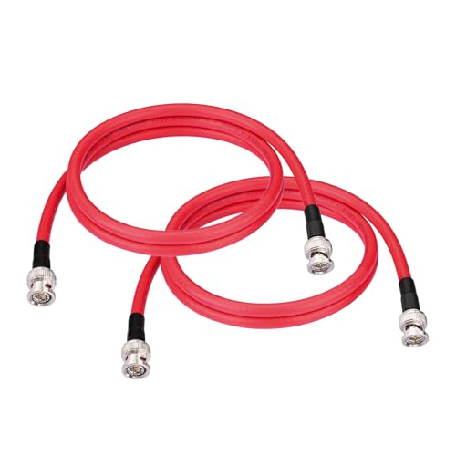 Cable BNC rojo Superbat de 3 pies para conectar cámaras CCTV y monitores 4K