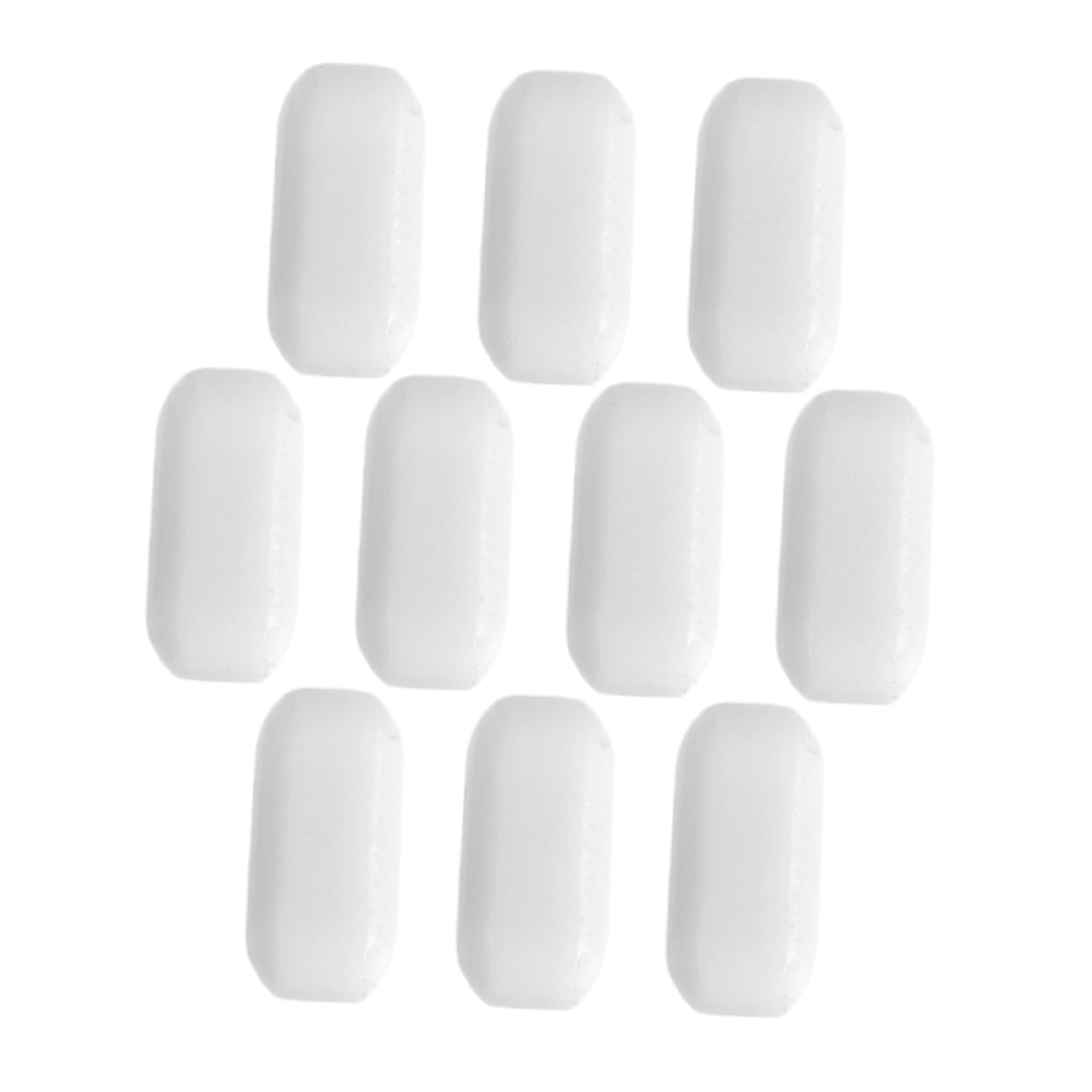 Agitador Magnético de Ptfe Blanco, 10 Piezas, para Laboratorio | Barras Cilíndricas, Uso en Muestras, Soporta Altas Temperaturas, Mezcla Uniforme y Resistente