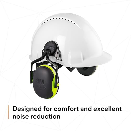 Image of 3M PELTOR Hearing Protection Earmuffs, X4 Series Noise Protection, Construction, Manufacturing, Assembly, Sanding