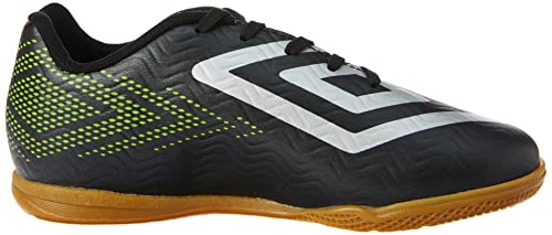 Tênis Umbro Ultraskin Jr, Criança-Unissex, Preto/Prata/Verde Limão, 28