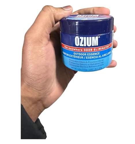 Image of Ozium 4.5 Oz. Odor Eliminating Gel for Homes, Cars, Offices and More (Original + Carbon Black + Outdoor Essence + That New Car Smell), 4 Pack Variety