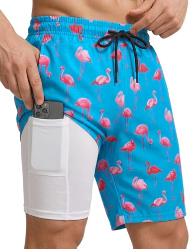 Short de bain homme Buauty anti-irritation avec boxer de compression intégré