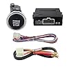 EASYGUARD ES002-P5 Push Start Button Kit & Keyless Go Compatible with DC12V Cars (Diesel & Petrol, Manual Automatic) - Blue - 1 Pack - Physical Push Buttons - Passenger Car, Truck, SUV, Van