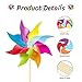 HOOSUN 12 Pack Rainbow Pinwheels for Yard and Garden,Rainbow Party Decorations for Kids, Colorful Garden Wind Spinners Outdoor Decor,Party Favors for Kids,Lawn,Yard,Patio