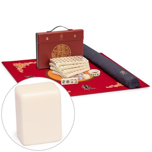 Juego completo de Mahjong con mesa y pulsera miniatura 1