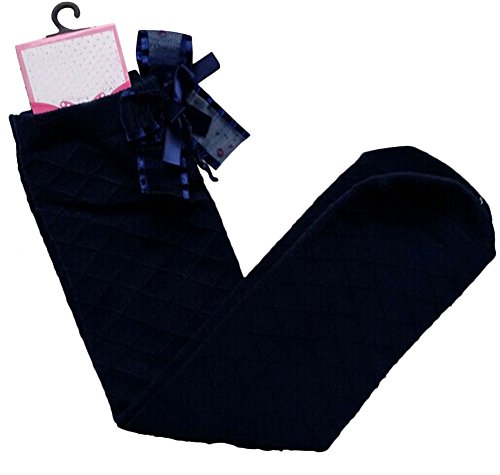 X&F Little Girls' Cute Checkered Bowknot Cotton Knee High Socks Thigh Tube Socks3