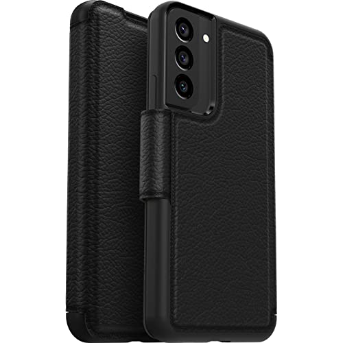 Coque Galaxy S22+ Otterbox Strada antichoc avec 2 porte-cartes en cuir noir
