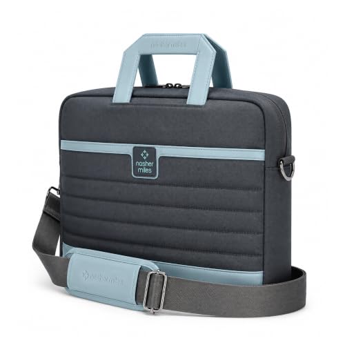 Image of Nasher Miles Briefcase & Messenger Bag | Lightweight PU & Polyester with Adjustable Strap, Fits Laptop | Ideal for Office & Travel | for Men & Women