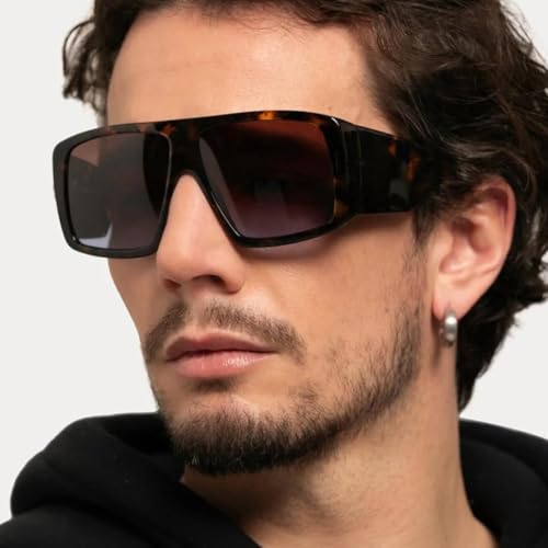 Lunettes de soleil rétro à monture surdimensionnée d'inspiration haute couture