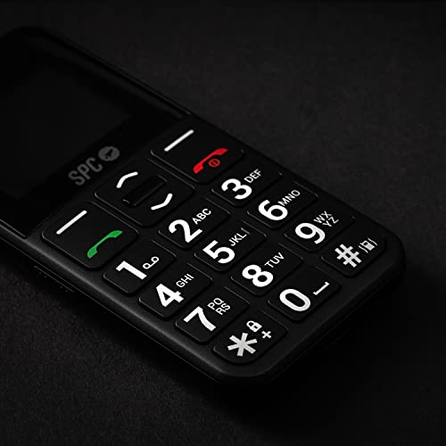 SPC Fortune 2 Pocket Edition – Téléphone Portable Senior avec Grandes Touches et de Grands Chiffres, Bouton SOS, Sonnerie et Notifications intelligentes, Volume Extra-élevé, Couleur Noir – vue 6