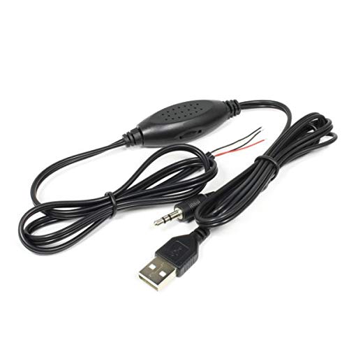 Amazon | USB給電 デジタルアンプ内蔵オーディオケーブル[1.5m] 3.5mm