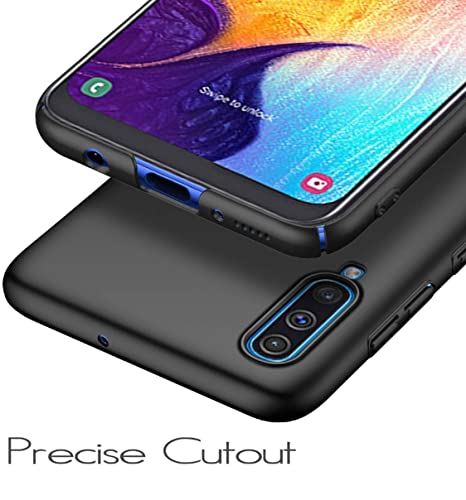 Image of Mobile Back Cover Case for Samsung Galaxy A70 (Silicone Case|CameraProtection|Black SC1510)