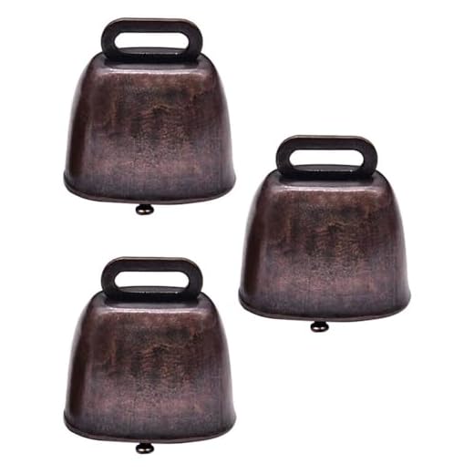 KGDUYC Campana de metal antiguo para vaca, caballo, oveja, cobre, bronce rojo