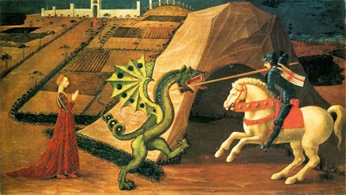 Impression sur toile Saint Georges et le dragon pour créer un salon élégant