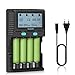 Produktbild Akku AA Batterieladegerät, 18650 Ladegerät Batterien Akkuladegerät LCD Battery Charger Schnell Aufladegerät für Wiederaufladbare Akkus A/AA/AAA/AAAA/C/SC/NI-MH/NI-Cd 14500 Batterie