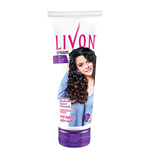 Livon Cream For Curly Hair,Fights frizz & dryness,Welldefined, super