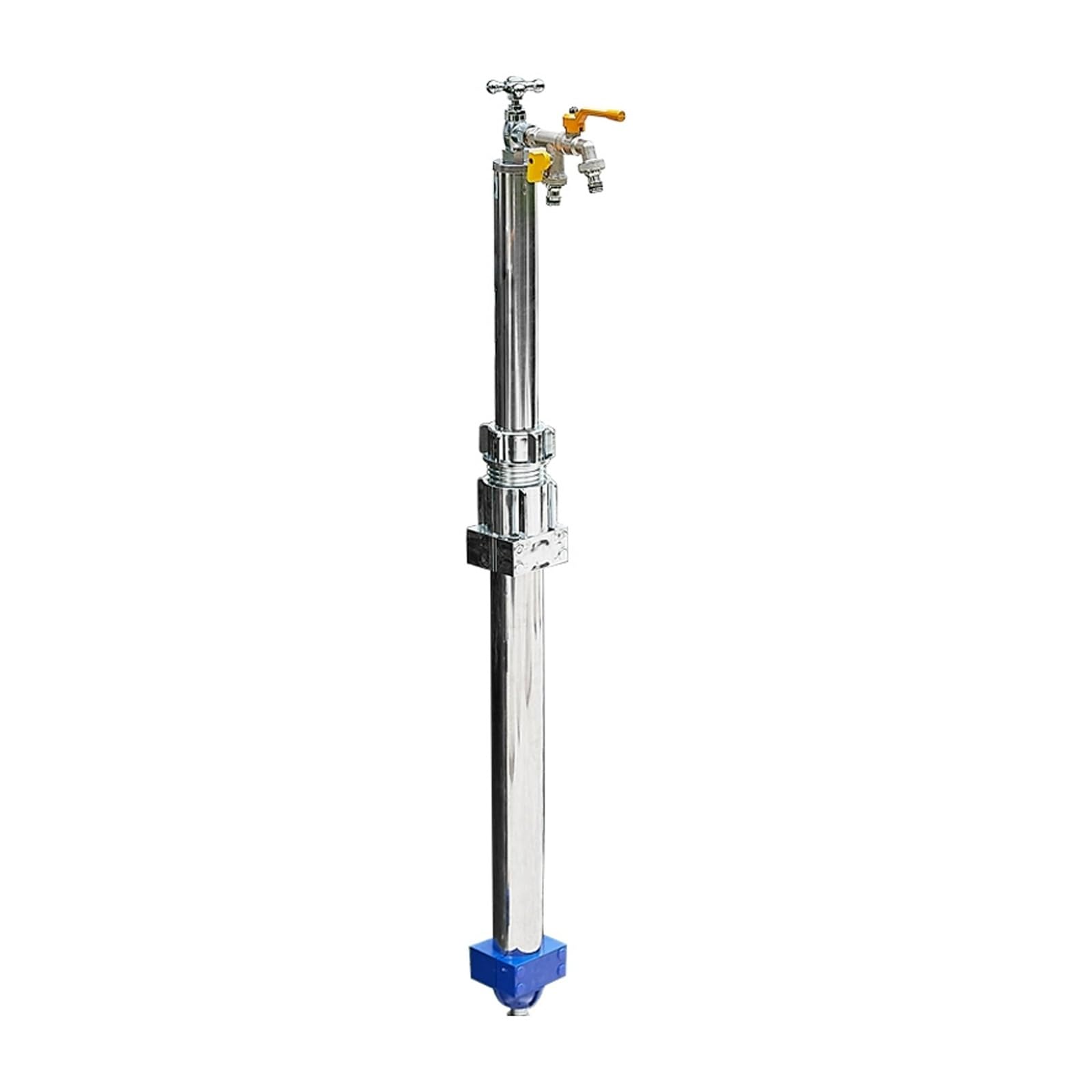 Grifo para exteriores – Columna de agua de jardín anticongelante a prueba de congelación de 47 pulgadas resistente al invierno para clima frío, diseño duradero resistente a la intemperie