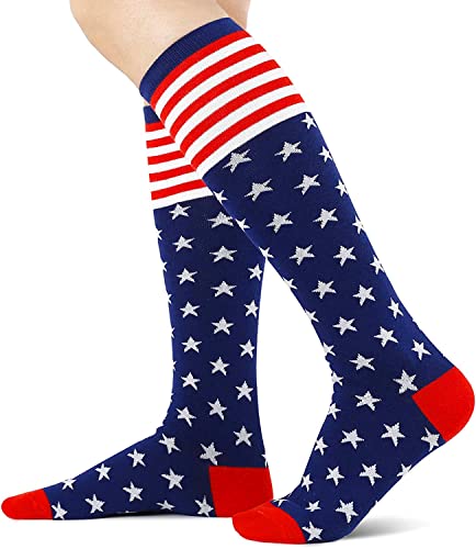 Zmart Red And White Striped Socks American Flag Socks 4Th Of July Socks Patriotic Socks, Patriots Gifts For Women American Flag Gifts Citizenship Gifts #TOP1
