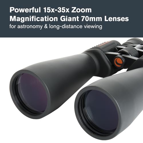Celestron 71013 SkyMaster 15x35x70 Zoom Binoculars – Powerful Long-Range Binoculars for Astronomy & Outdoor Use – High Magnification up to 35x – Includes Tripod Adapter & Case - Image 3