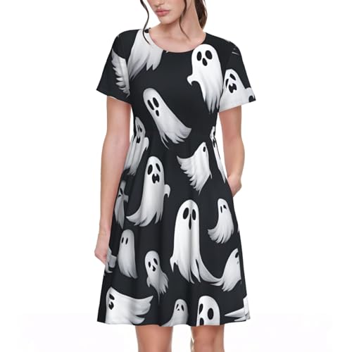 Robe fantôme Halloween fluide et confortable : en finir avec les costumes rigides en soirée