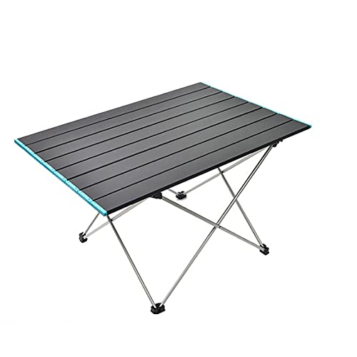 Table pliante de camping touristique en aluminium portable avec rangements extérieurs