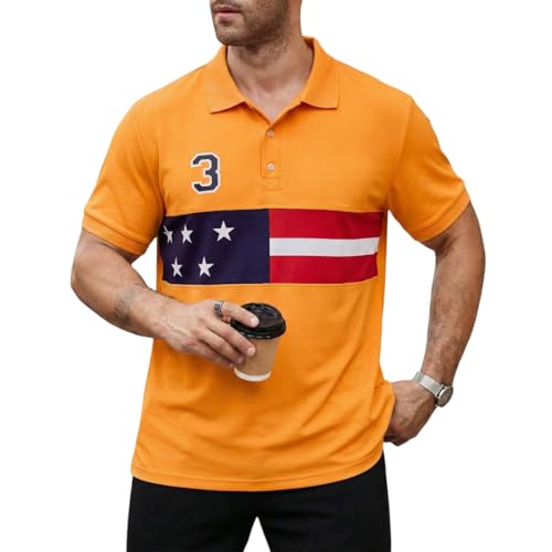 Image of Men's Polyster Stretchable Polo T-Shirts Half Sleeves Regular Fit T-Shirt for Everyday Wear