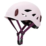 OutdoorMaster Rock Climbing Helmet, Adjustable Mountaineering Helmet, Arborist Helmet, Hiking, Caving Search, Rescue and Tree Climbing Helmet Men & Women, Cherry Blossom Pink