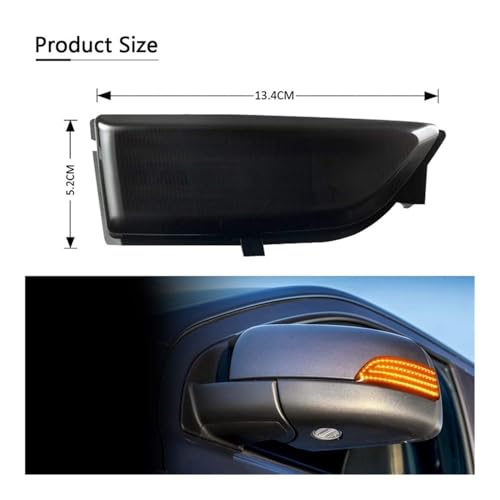 Luces intermitentes dinámicas con parpadeo LED secuencial para espejo de coche 4