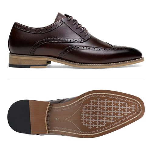 Image of Jousen Mens Dress Shoes Leather Oxford Classic Shoes Formal Business Dress Shoes for Men