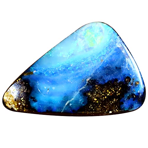 Opale boulder naturelle australienne haut de gamme de 7,60 ct aux reflets multicolores