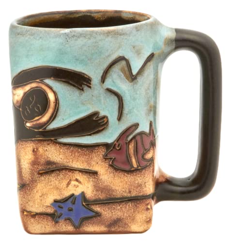 Mug de cerámica negra 12 oz miniatura 2