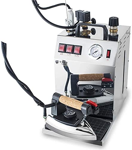 EOLO Centrale Vapeur GV06 Professionnelle Fer à Repasser avec Déflecteur vapeur Chaudière en Cuivre à Economie d’Energie Deux Résistances Externes Anticalcaires Coque Acier Inoxydable Garantie 5 Ans