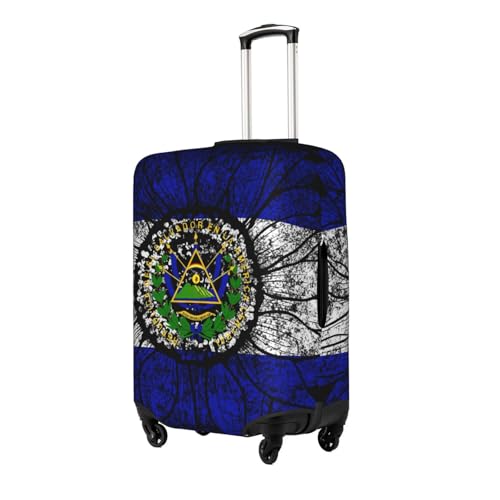 Travel Luggage Cover Vintage Sunflower El Salvador Flag Fashion Washable Baggage Suitcase Protector Fit For Luggage Medium2