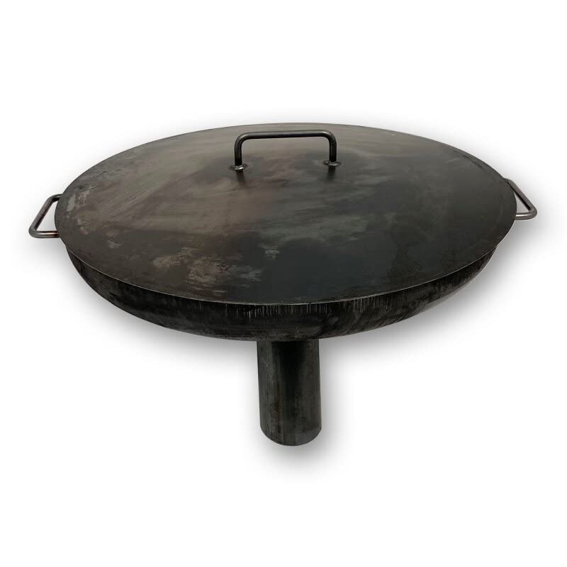 Coperchio per braciere FLINT 81 cm in Acciaio - Diametro: 81 cm - per Giardino e Terrazza - Copertura per la Ciotola del Fuoco